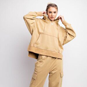 EASEL 2 PIECE SET FRENCH TERRY CARGO PANTS S OR M